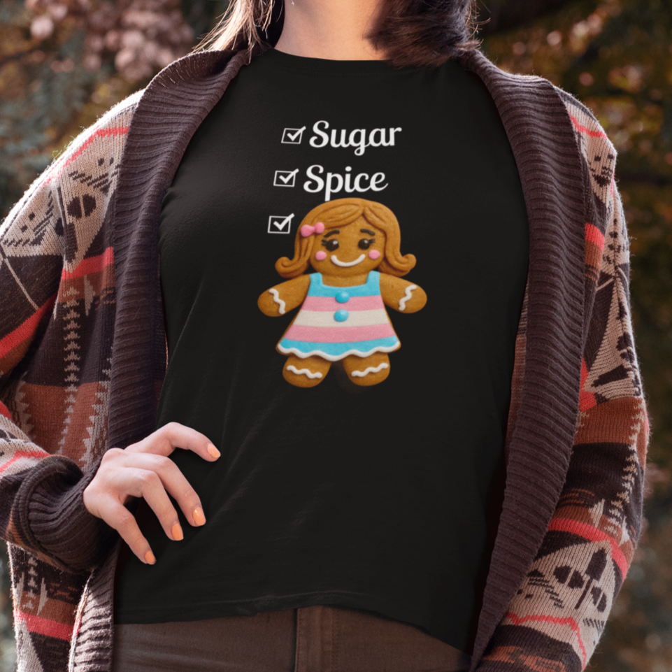 Real Belonging T-Shirt Black / XS Sugar, Spice & Everything Nice Gingerbread T-shirt