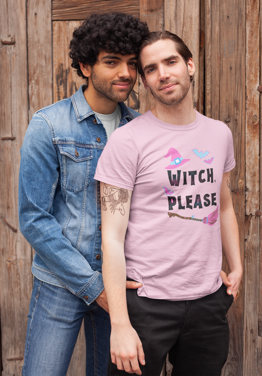Real Belonging T-Shirt Light Pink / S Witch Please Pink & Blue Halloween T-shirt