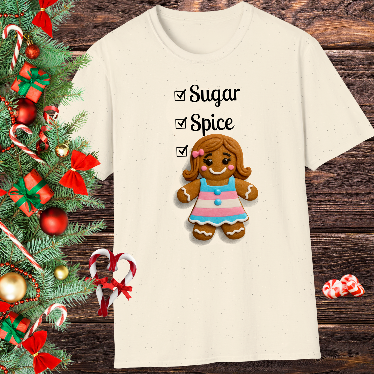 Real Belonging T-Shirt Sugar, Spice & Everything Nice Gingerbread T-shirt
