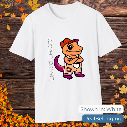 Real Belonging T-Shirt White / S Lezard Lezard | Lesbian Pride Lizard Lizard T-Shirt – Meme Mashup
