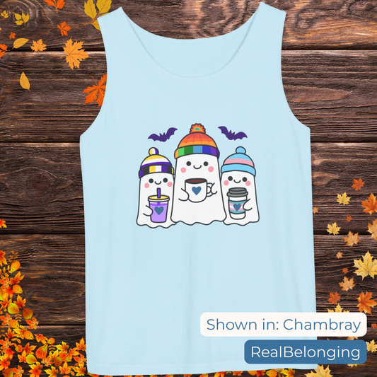 Real Belonging Tank Top Chambray / XS Adorable Queer Ghosts Tank Top