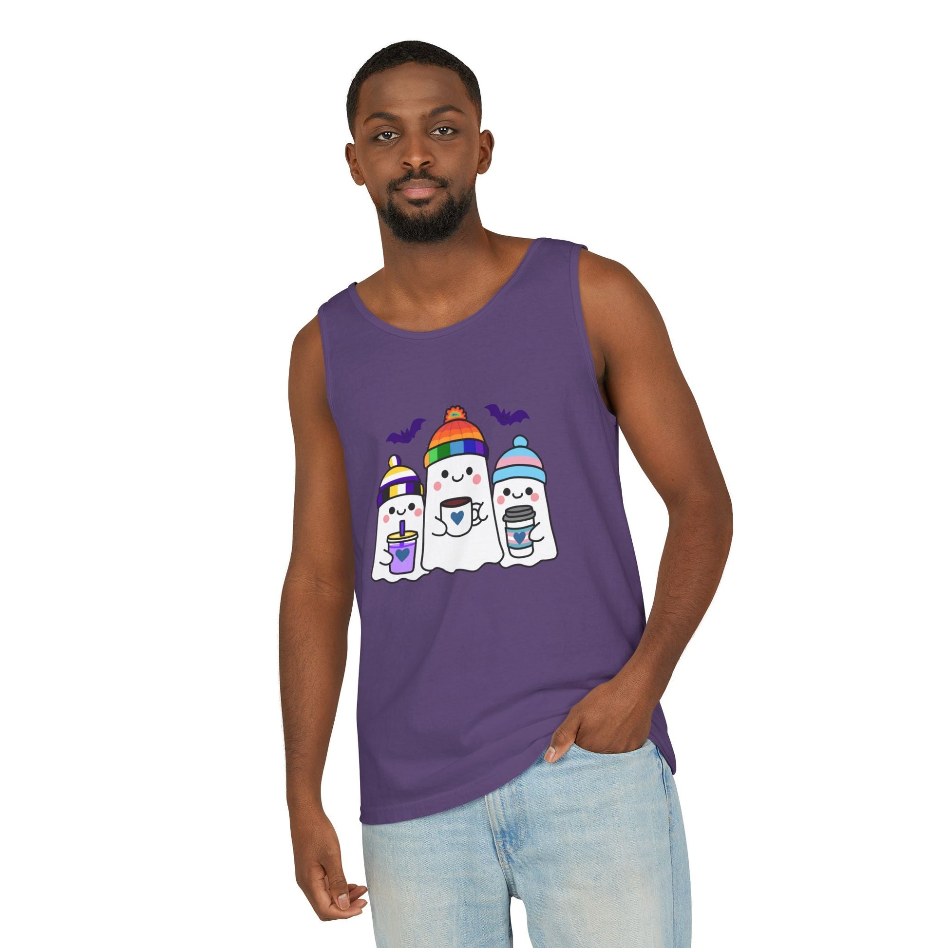 Real Belonging Tank Top Grape / S Adorable Queer Ghosts Tank Top