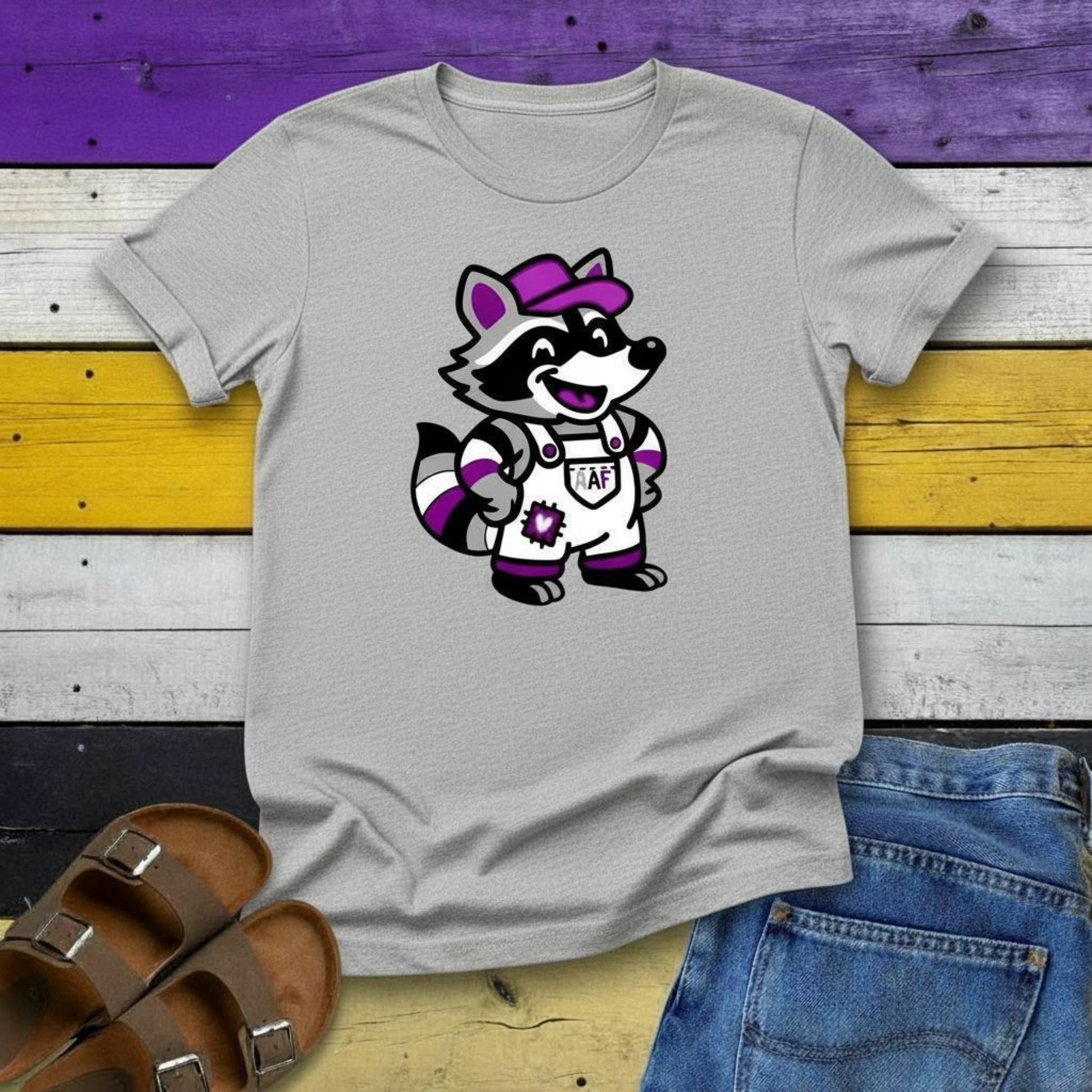 T-Shirt Adorable AF Asexual Raccoon T-shirt