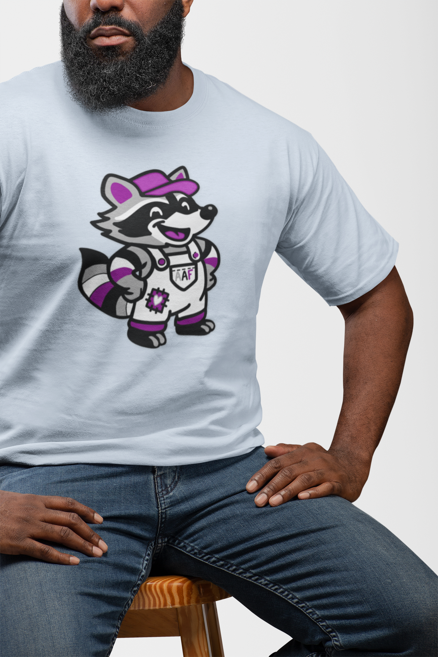 T-Shirt Adorable AF Asexual Raccoon T-shirt
