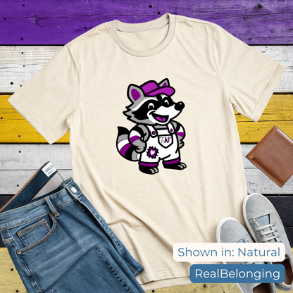 T-Shirt Adorable AF Asexual Raccoon T-shirt