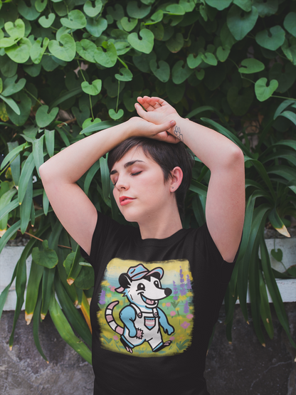 T-Shirt Adorable AF Trans Possum Wildflower Stroll