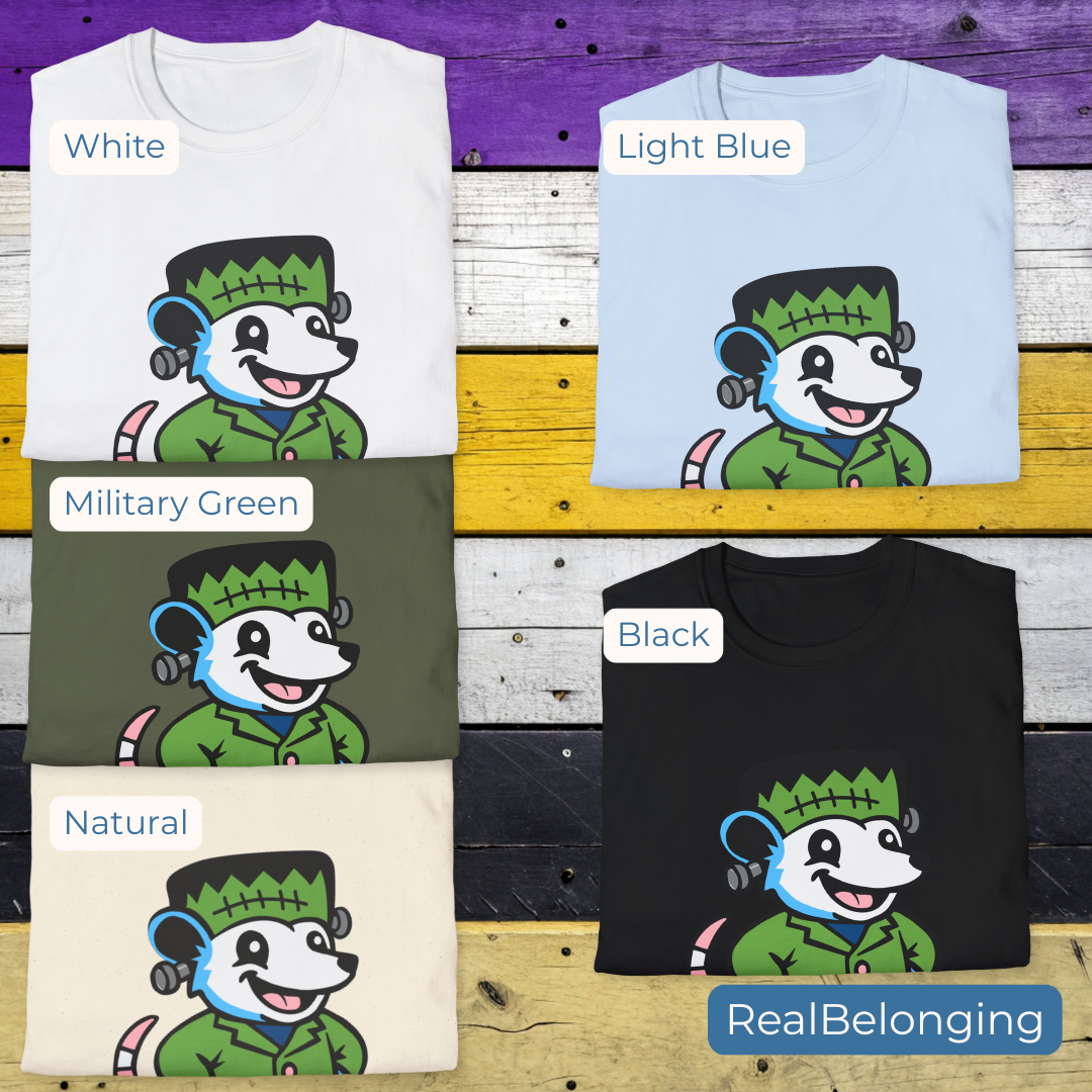 T-Shirt Adorable AF Transgender Frankenstein Possum T-shirt