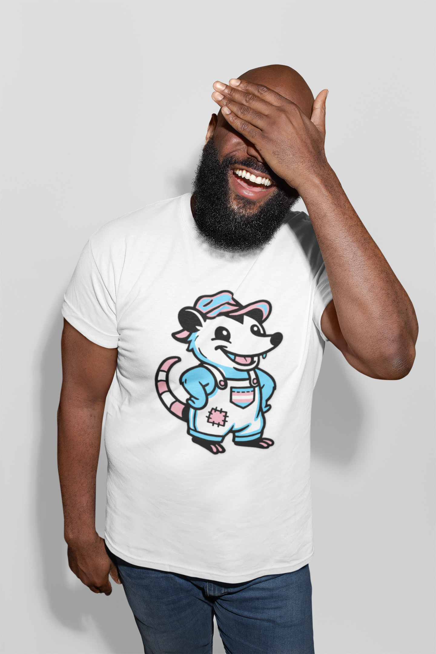 T-Shirt Adorable AF Transgender Possum Pride T-Shirt | Hillbilly Queer Critter