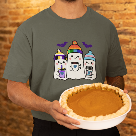 T-Shirt Adorable Queer, Trans, and Non-Binary Winter Ghosts