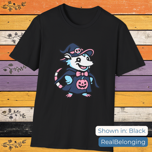 T-Shirt Black / S Adorable AF Transgender Witch Possum T-shirt