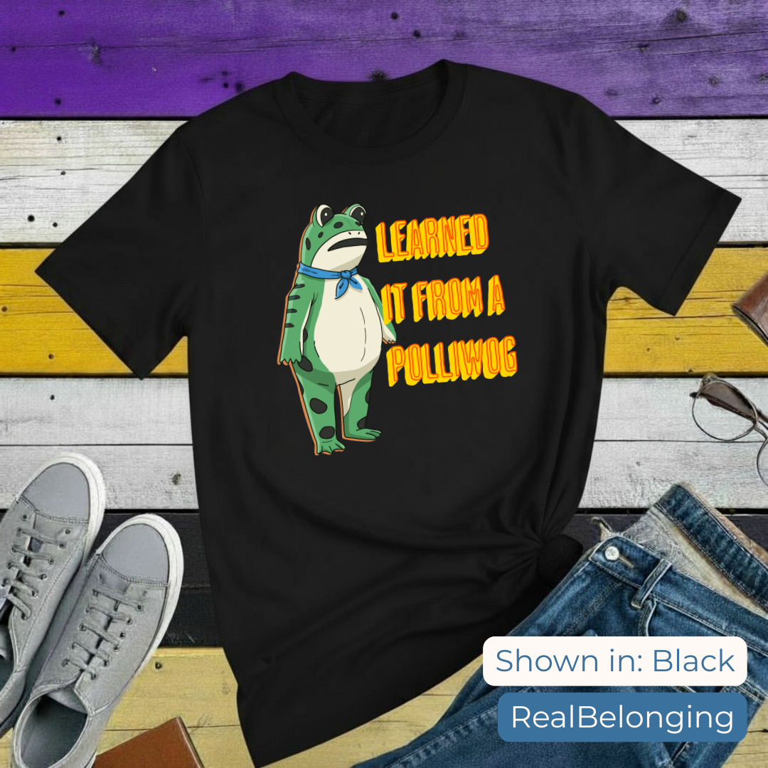 T-Shirt Black / S Learned It From A Polliwog | Portland Frog Protest T-shirt