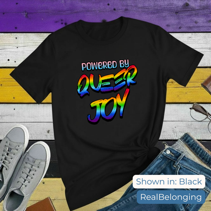 T-Shirt Black / S Powered by Queer Joy