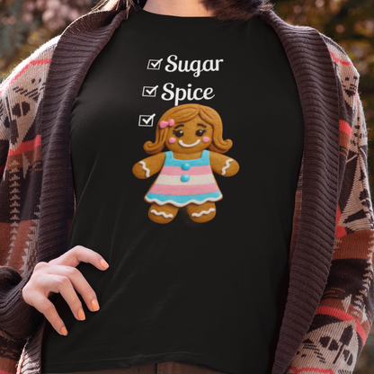 T-Shirt Black / S Sugar, Spice & Everything Nice Gingerbread T-shirt