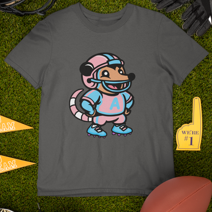 T-Shirt Dark Heather / S / Light Brown Adorable AF Football Possum T-Shirt | 4 Fur Color Choices | Team Trans