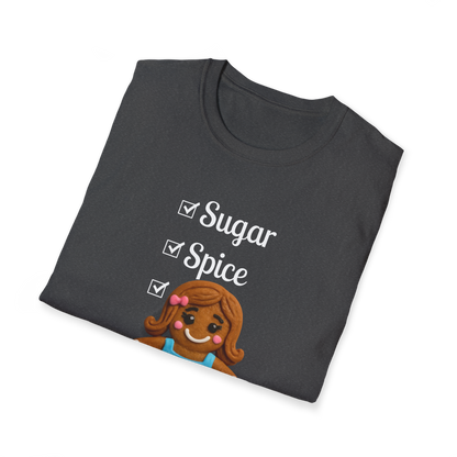 T-Shirt Dark Heather / S Sugar, Spice & Everything Nice Gingerbread T-shirt