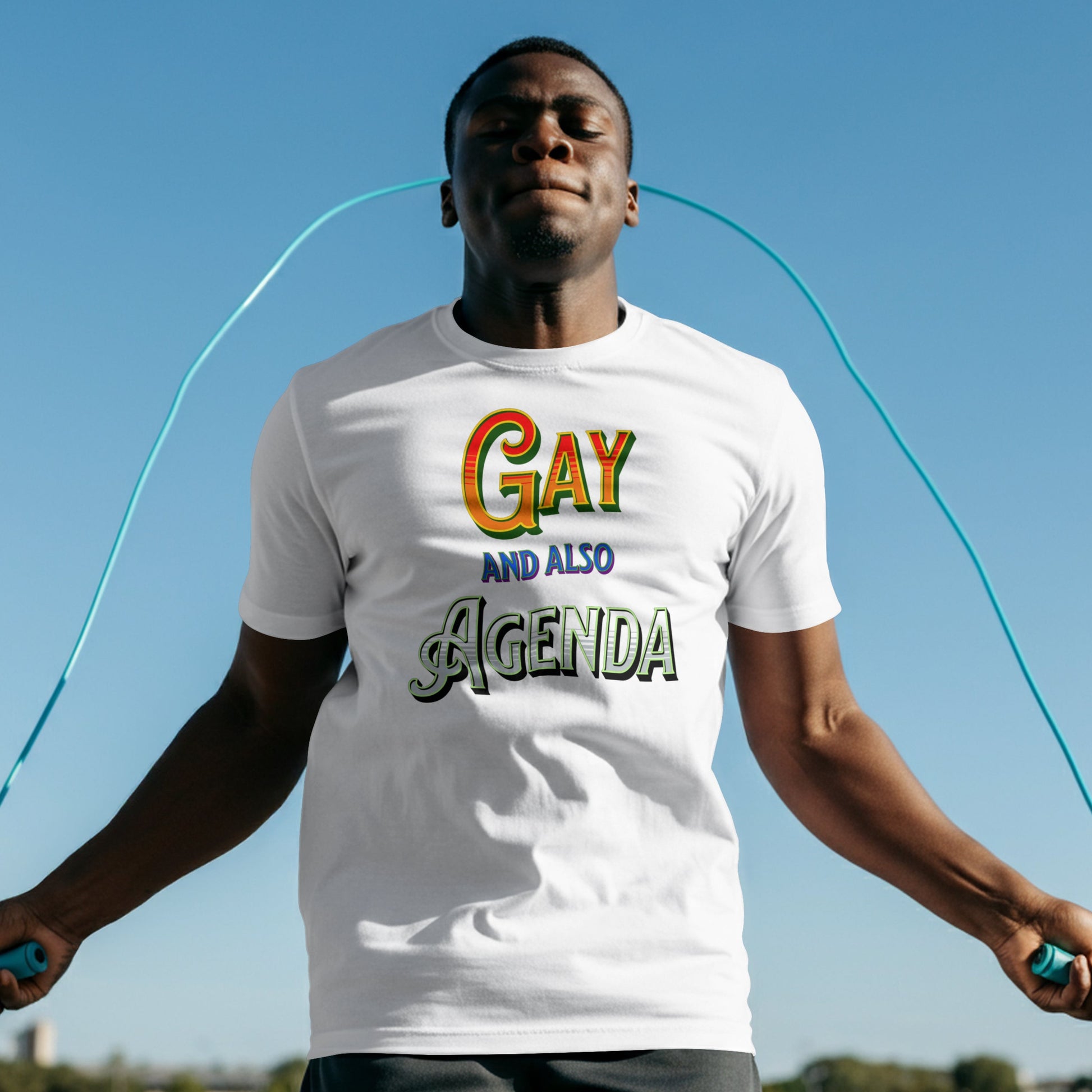T-Shirt Gay And Also Agenda | Agender Pride T-shirt