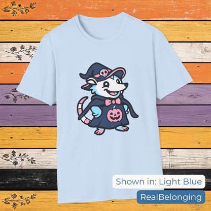 T-Shirt Light Blue / S Adorable AF Transgender Witch Possum T-shirt