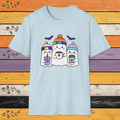 T-Shirt Light Blue / S Adorable Queer, Trans, and Non-binary Ghosts