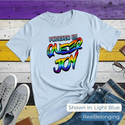 T-Shirt Light Blue / S Powered by Queer Joy
