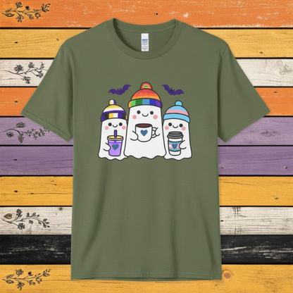 T-Shirt Military Green / S Adorable Queer, Trans, and Non-binary Ghosts