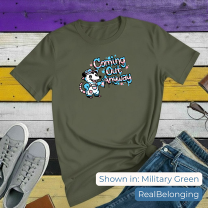 T-Shirt Military Green / S Coming Out Anyway