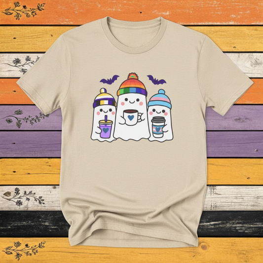 T-Shirt Natural / S Adorable Queer, Trans, and Non-binary Ghosts
