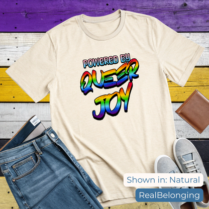 T-Shirt Natural / S Powered by Queer Joy