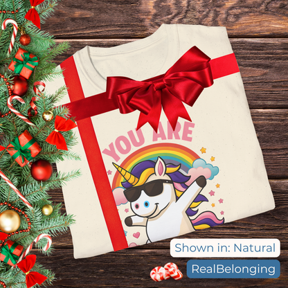 T-Shirt Natural / S You Are Loved Unicorn T-shirt (Adult)
