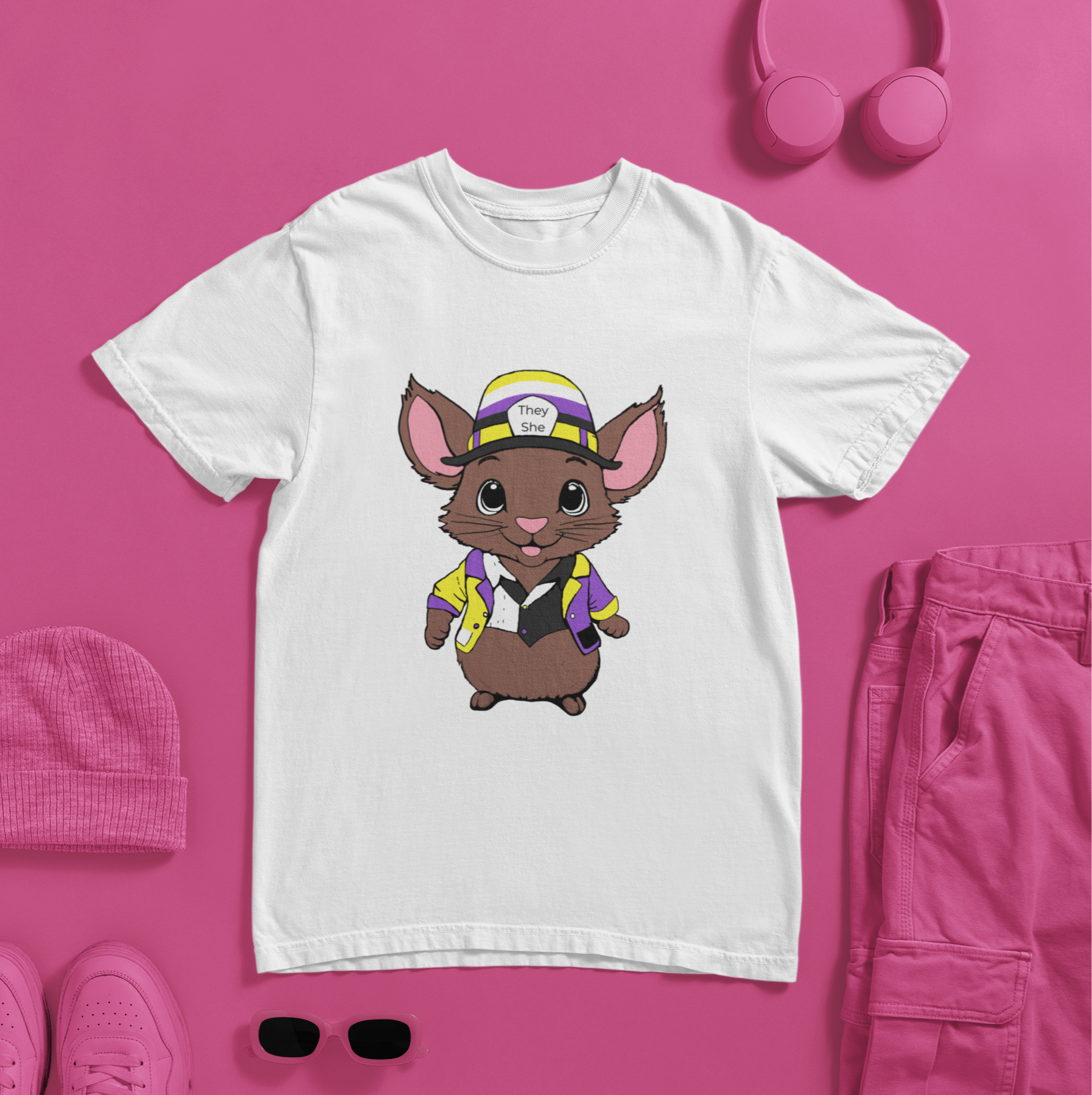 T-Shirt Personalized Nonbinary Mouse T-shirt