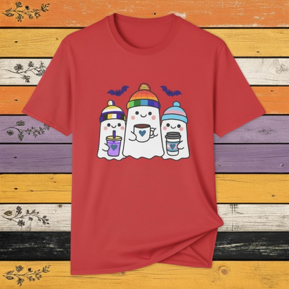 T-Shirt Red / S Adorable Queer, Trans, and Non-binary Ghosts