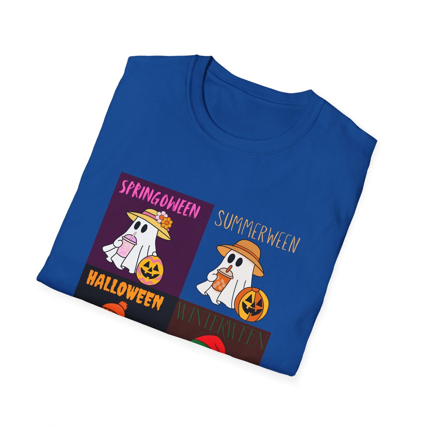 T-Shirt Royal / S Four Seasons Year-Round Halloween Ghost T-Shirt