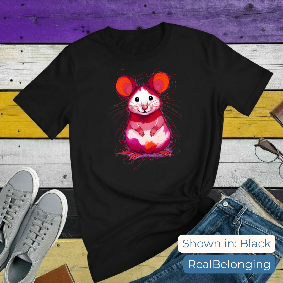 T-Shirt S / Black Lesbian Mouse T-shirt