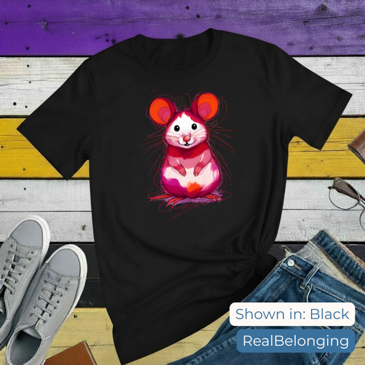 T-Shirt S / Black Lesbian Mouse T-shirt