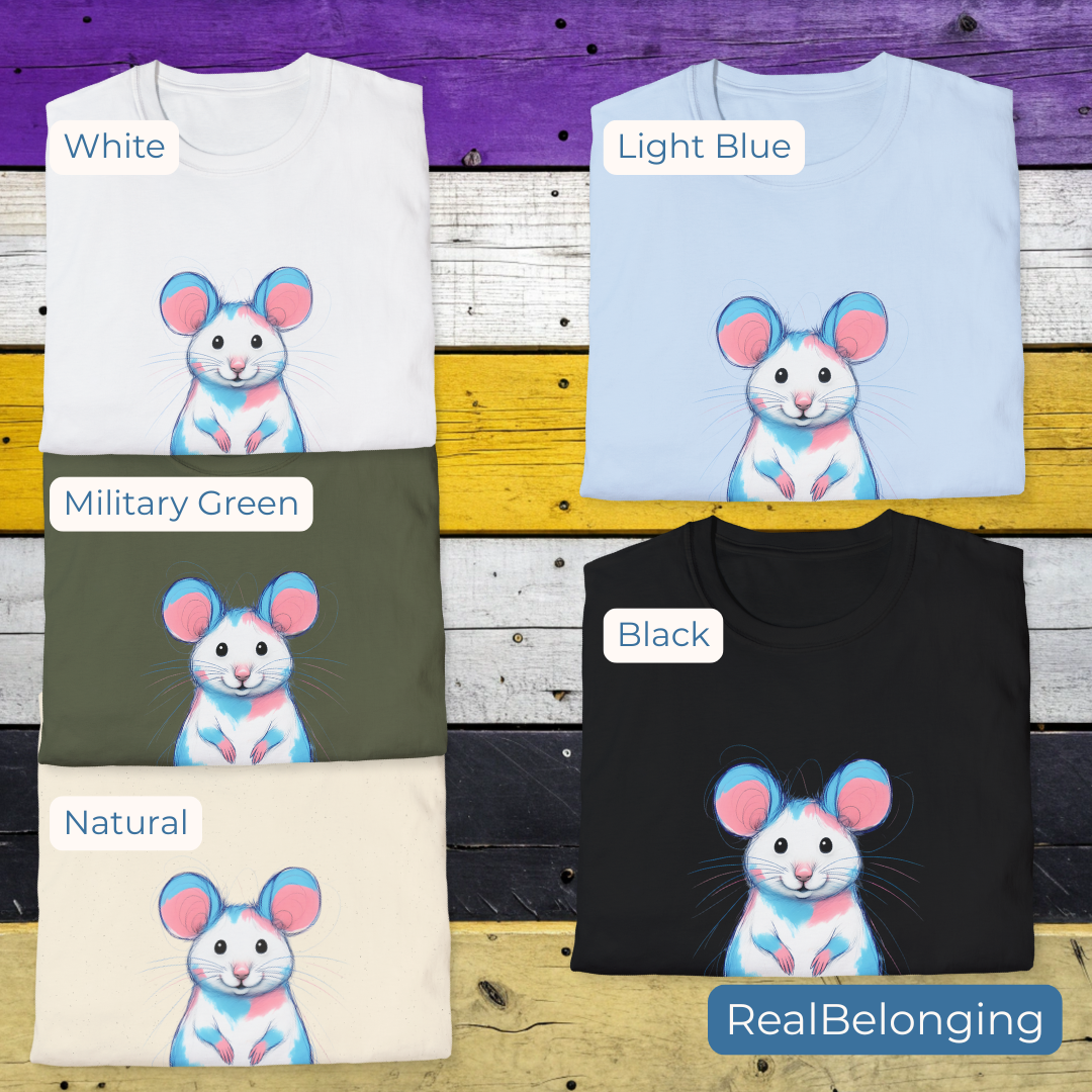 T-Shirt Transgender Mouse Tee | Adorable AF