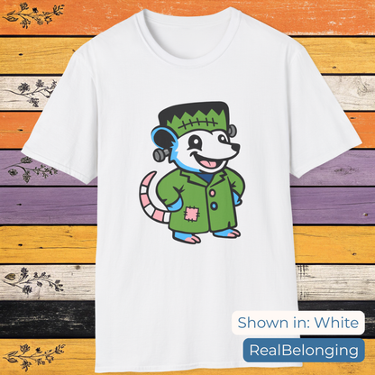 T-Shirt White / S Adorable AF Transgender Frankenstein Possum T-shirt