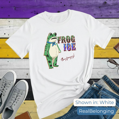 T-Shirt White / S Frog ICE, Stay Froggy | Portland Frog Protest T-shirt